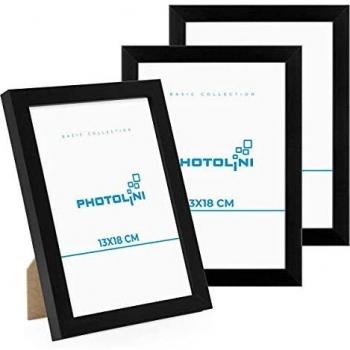PHOTOLINI 3er Set Bilderrahmen aus MDF
