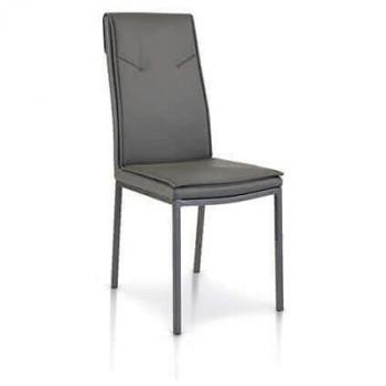 Sedia Da Pranzo Grigio Scuro Design Moderno 43 x 99.5 x 59.5 cm