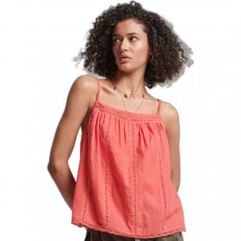 Superdry Top coral senza maniche Ibiza XL