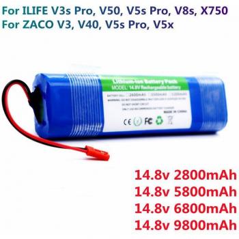 Batterie haute capacité 18650 14,8 V 6800 mAh – ILIFE V3s Pro, V5s Pro, V8s, V50, X750