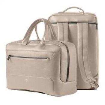 Bi-Bag Gate Trended borsa zainabile ecopelle ghiaccio 42x28x14cm