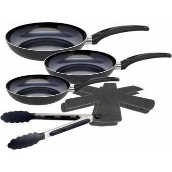 ELO Küchen‑Pfannen‑Set “Prima Cucina” – Aluminium, 6‑teilige Set inkl. 3 Bratpfannen