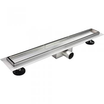 MOG CASA Canaleta de Ducha Inclinable 120 cm – Modelo R2, Desagüe de Borde