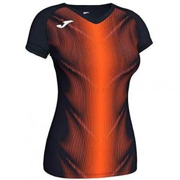 Joma Olimpia Women's XL T-Shirt (Black and Orange)