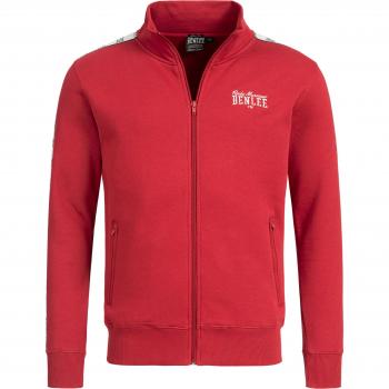 Felpa con zip rossa Benlee Cuningham slim fit