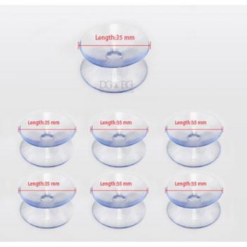 Ventouse double-face anti-dérapante transparente – Pack 7 pièces (40 mm)