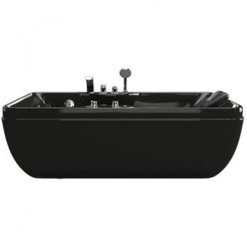 Vasca da bagno 140 litri, angolo sinistro, 1 posto, colore nero, modello GAVINO
