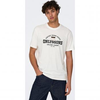 T-shirt bianca Only & Sons Lenny Life