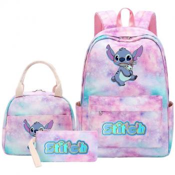 Mochila Duqui Lilo Stitch, 3 Compartimentos, Ideal para Adolescentes