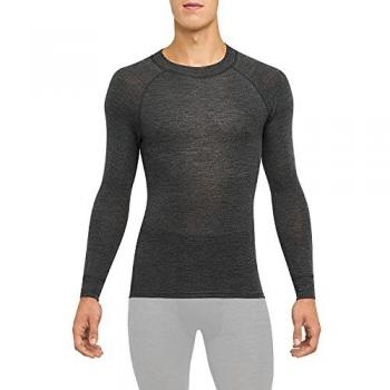 Thermowave Merino Warm Long Sleeve Base Layer in Dark Grey Melange, XL – Men's Size