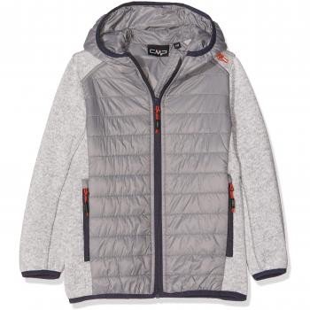 Hybrid-Fleece-Kinderjacke CMP – Argento Grey – 176‑Größe