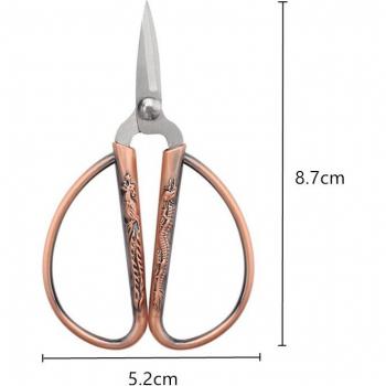 Small Sharp Needlework Scissors in Gold