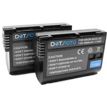 Batteries EN‑EL15 (2 pièces) – 2500 mAh – Nikon