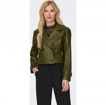 Chic Kim Verde: Chaqueta Biker Corto – Only