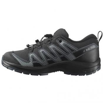Tênis Infantil Salomon XA Pro V8 Waterproof Preto Cinza
