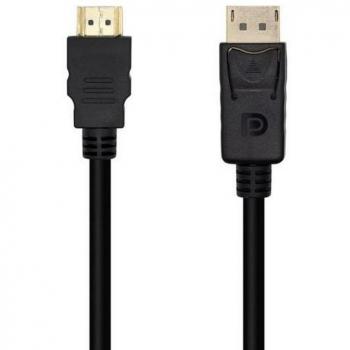 AISENS 3‑Meter DisplayPort to HDMI Cable – 4K, Black