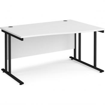 Maestro 25 Right Hand Wave Desk 1400mm Wide
