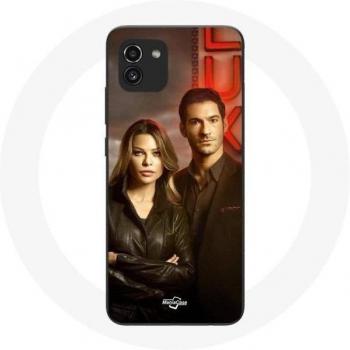 Samsung Galaxy A03 Case Chloe Decker en Lucifer Morningstar