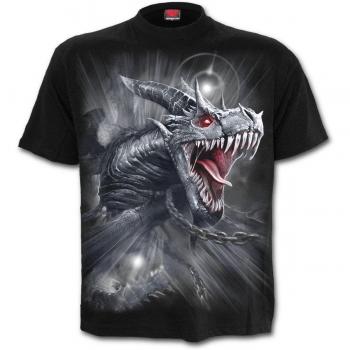 Spiral Gothic T-Shirt Dragon's Cry Herren schwarz M