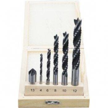 Set di corone trapano per legno BGS TECHNIC 4-12 mm, 6 pezzi