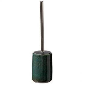 Brosse WC Green Harmony avec support en céramique émail vert