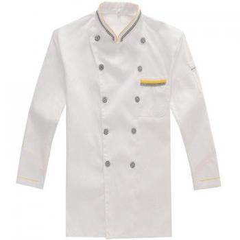 Cotton-Polyester Chef Uniform with Long Sleeves
