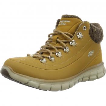 Skechers Damen Synergy Winter Nights Stiefel, Kurzschaft, Braun