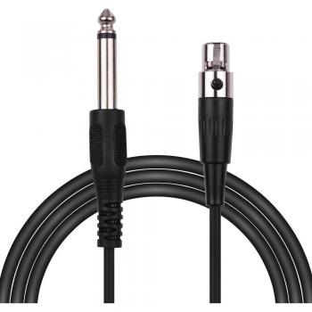 TA3F Mini XLR 1 m – ¼″ Stecker, ideal für Gitarren und PA‑Kabel