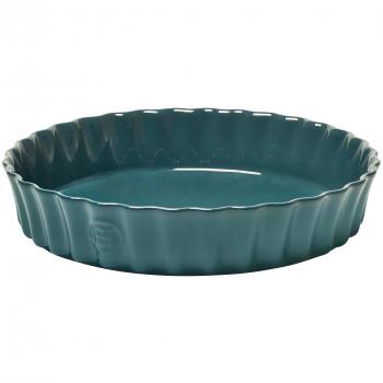 Keramische Tortenplatte von Emile Henry – 28 × 28 × 5,5 cm, Feu Doux‑Material