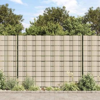 Écrans d'intimité 4 pcs PVC 35x0,19 m Crème