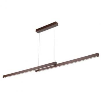 Lampada a Sospensione in Legno Marrone Columbia 120x10x110 cm