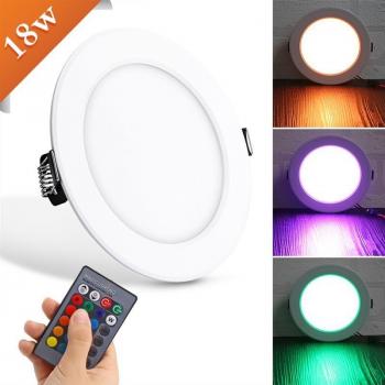 18W Round RGB LED Ceiling Light with Remote Control