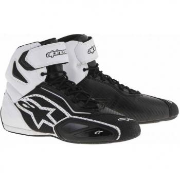 MotoFaster Vented – Guante de Microfibra Alpinestars (Negro/Blanco/Rojo)