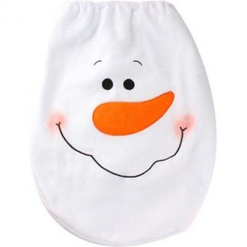 Ornements de salle de bain Noël bonhomme de neige et Père Noël