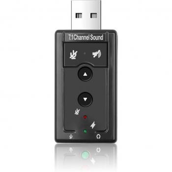 USB Sound Card 7.1 2.0 canales