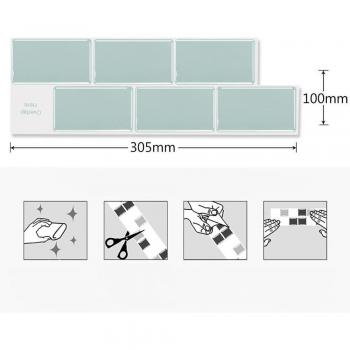 Waterproof Self-Adhesive 3D Subway Tile Wallpaper for Bathroom and Kitchen