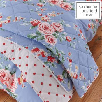 Catherine Lansfield Canterbury Easy Care Mattress Protector Blue 220x230 cm