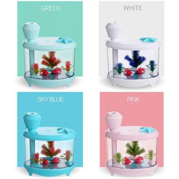 Humidificador compacto para el hogar con lámpara de pulverización