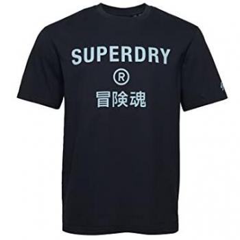 Superdry Hombres Código Core Sport – Camiseta Manga Corta