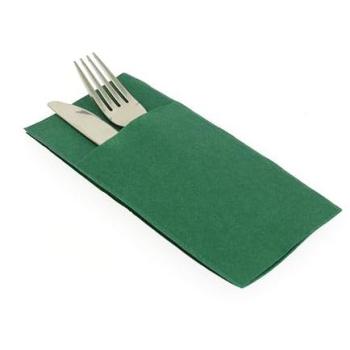 Servilleta Verde 40x40 en Forma de Canguro – Conjunto de 60