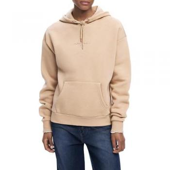Desigual Sudadera con Logo en Tono Beige y Oro