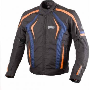 GMS Pace Giacca Tessile Moto Nero Blu Arancione XL