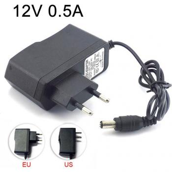 Voedingsadapter AC naar DC 100-240V 12V 0.5A voor LED Strip 5.5mm x 2.1mm