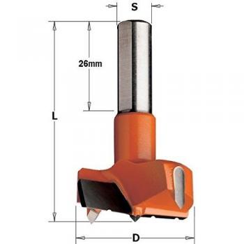 CMT punta foratrice cerniere HW Z2+2R S=10X26 D=35X57.5 dx