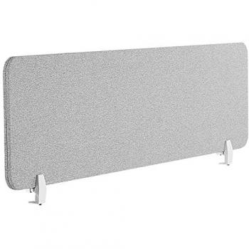 Pannello Divisorio in Plastica PET 160 x 40 cm Grigio Chiaro