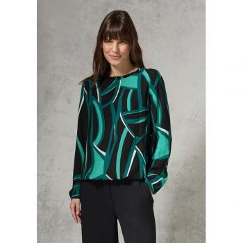 CECIL Viskosebluse mit Rundhalsausschnitt