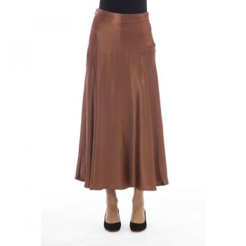 Alpha Studio Brown Viscose Skirt