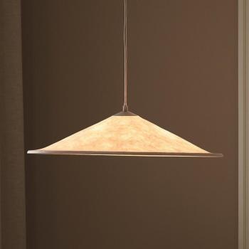 Lampada a sospensione DFTP Hill 55, Ø 55 cm, Tyvek bianco