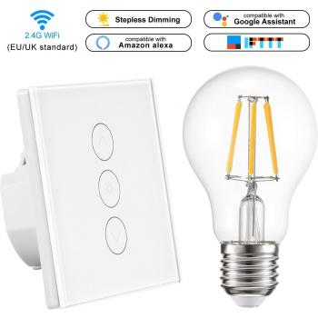 Regulador de Iluminación Smart: Táctil, WiFi, Alexa, IFTTT, Dimmer E27