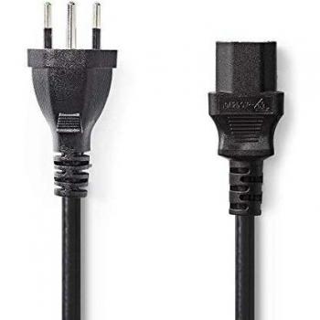Power Cable NEDIS 12 A C13 tondo PVC nero